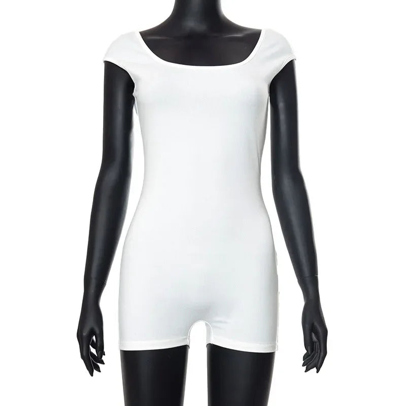 Women's Sleeveless Jumpsuit White