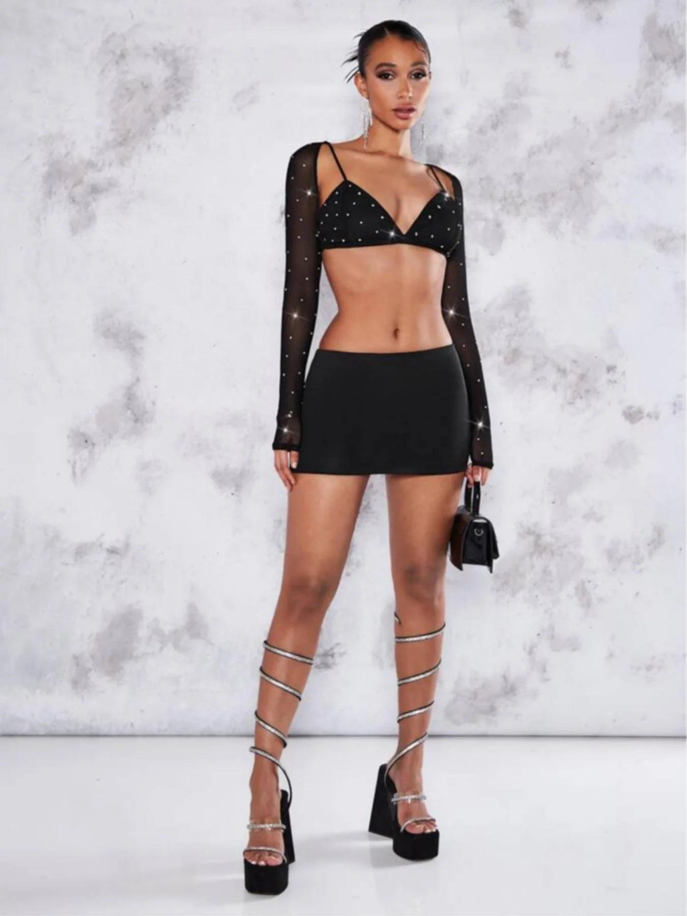 High-Waisted Mini Skirt