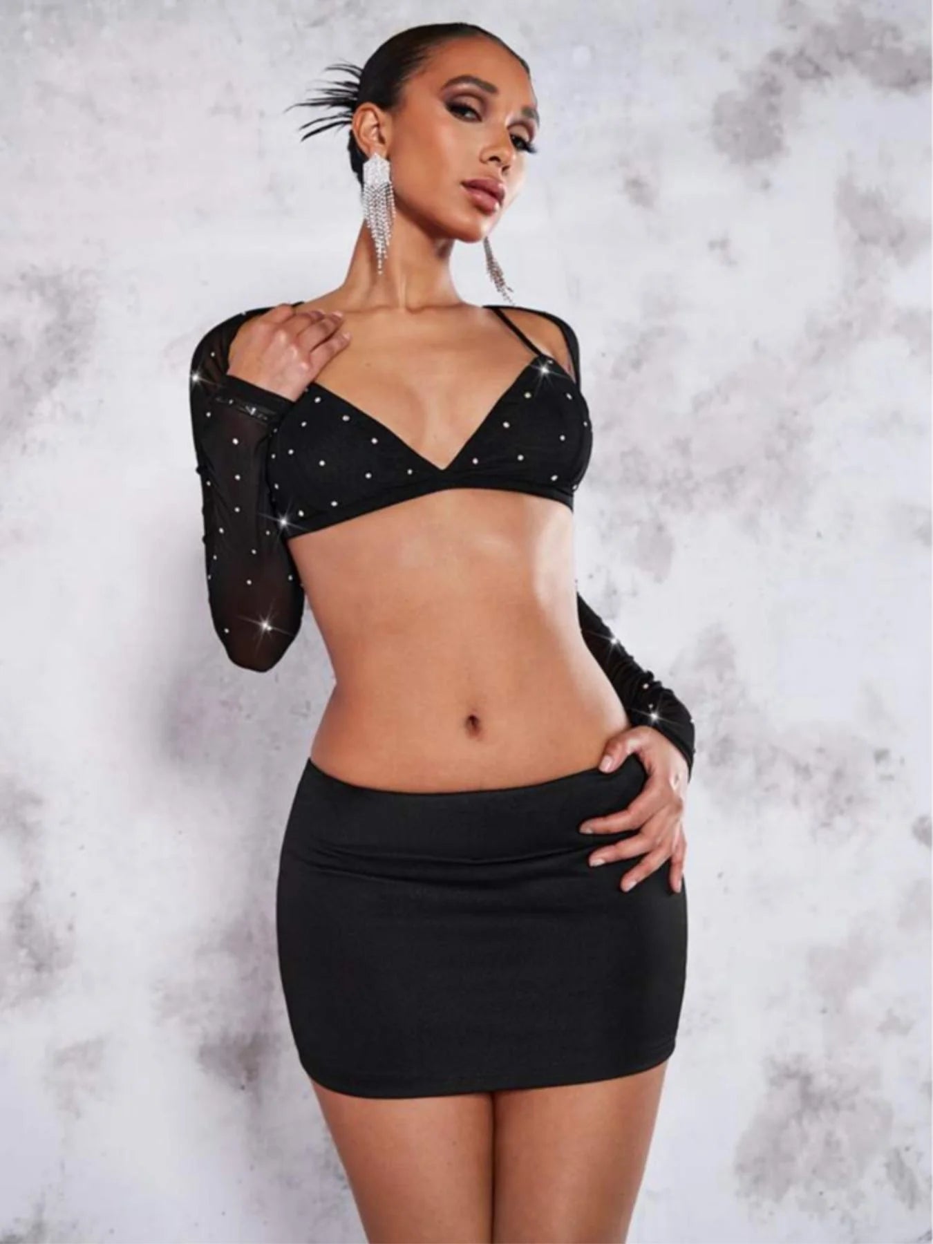 High-Waisted Mini Skirt