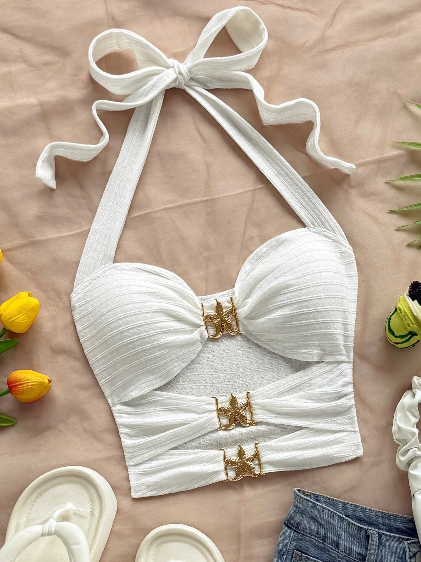 Knitted Halter Top